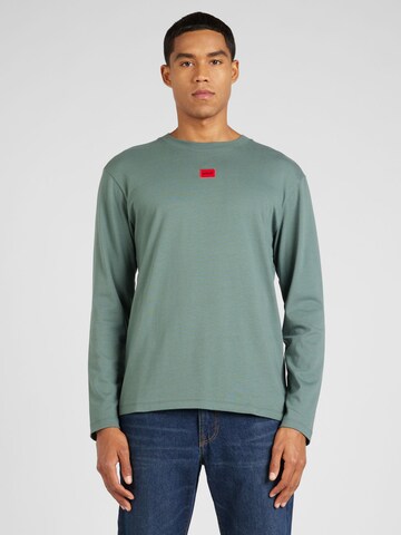 HUGO Shirt 'Diragoto' in Green: front