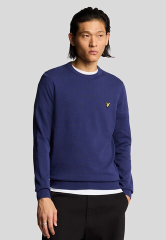 Lyle & Scott Trui in Blauw: voorkant