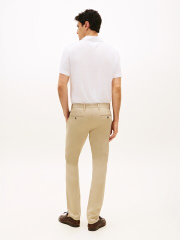 TOMMY HILFIGER Slimfit Chino hlače | zelena barva