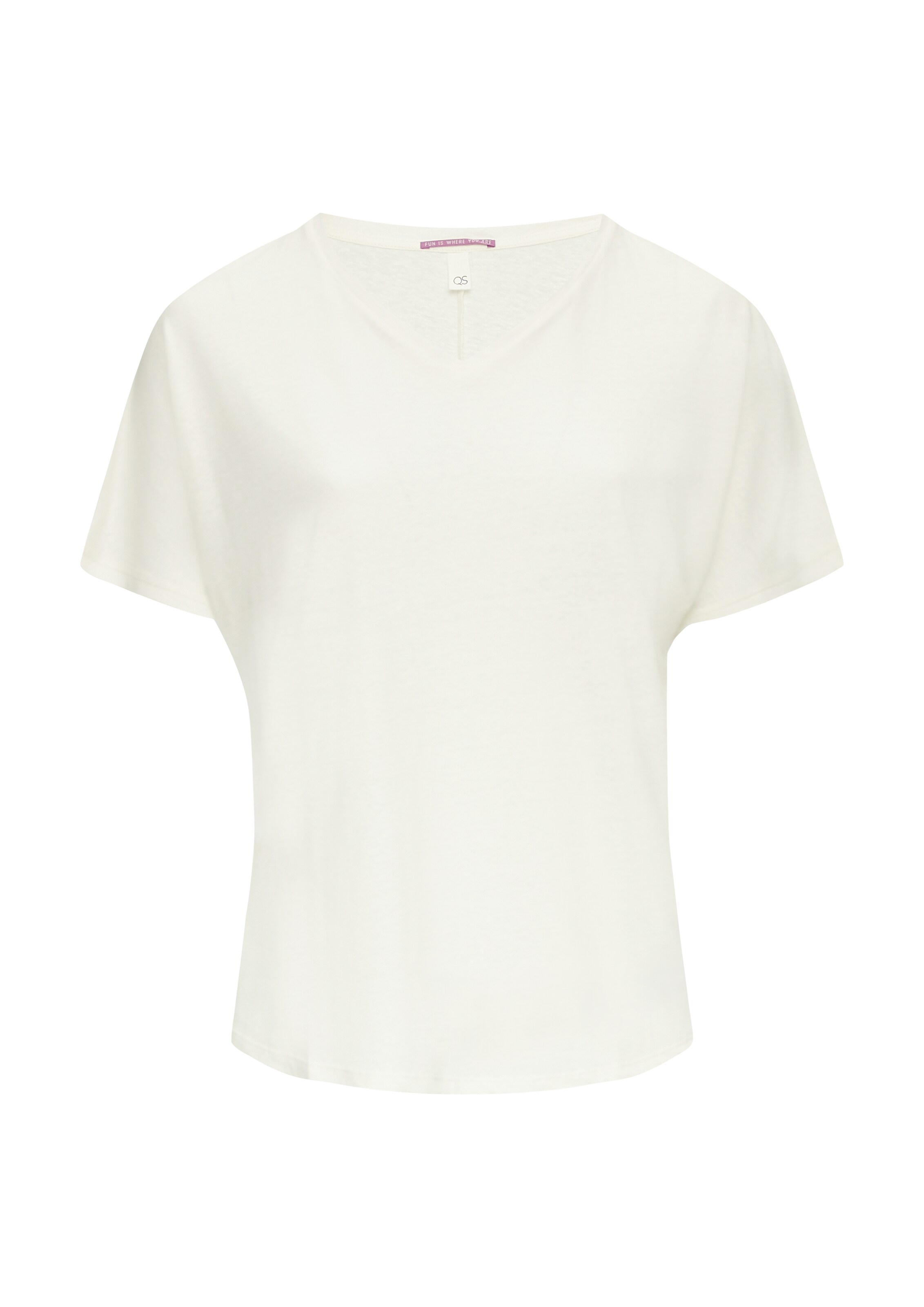 QS T-Shirt in Beige: Vorderseite