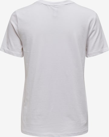 ONLY Тениска 'CLORIS' в бяло