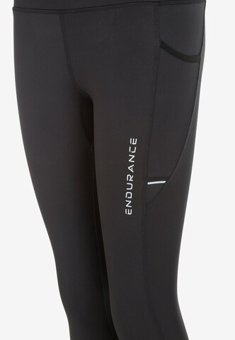 ENDURANCE Skinny Workout Pants 'Energy' in Black