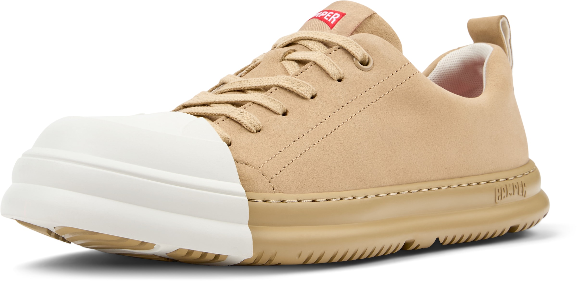 Chaussure à lacets CAMPER en beige : devant