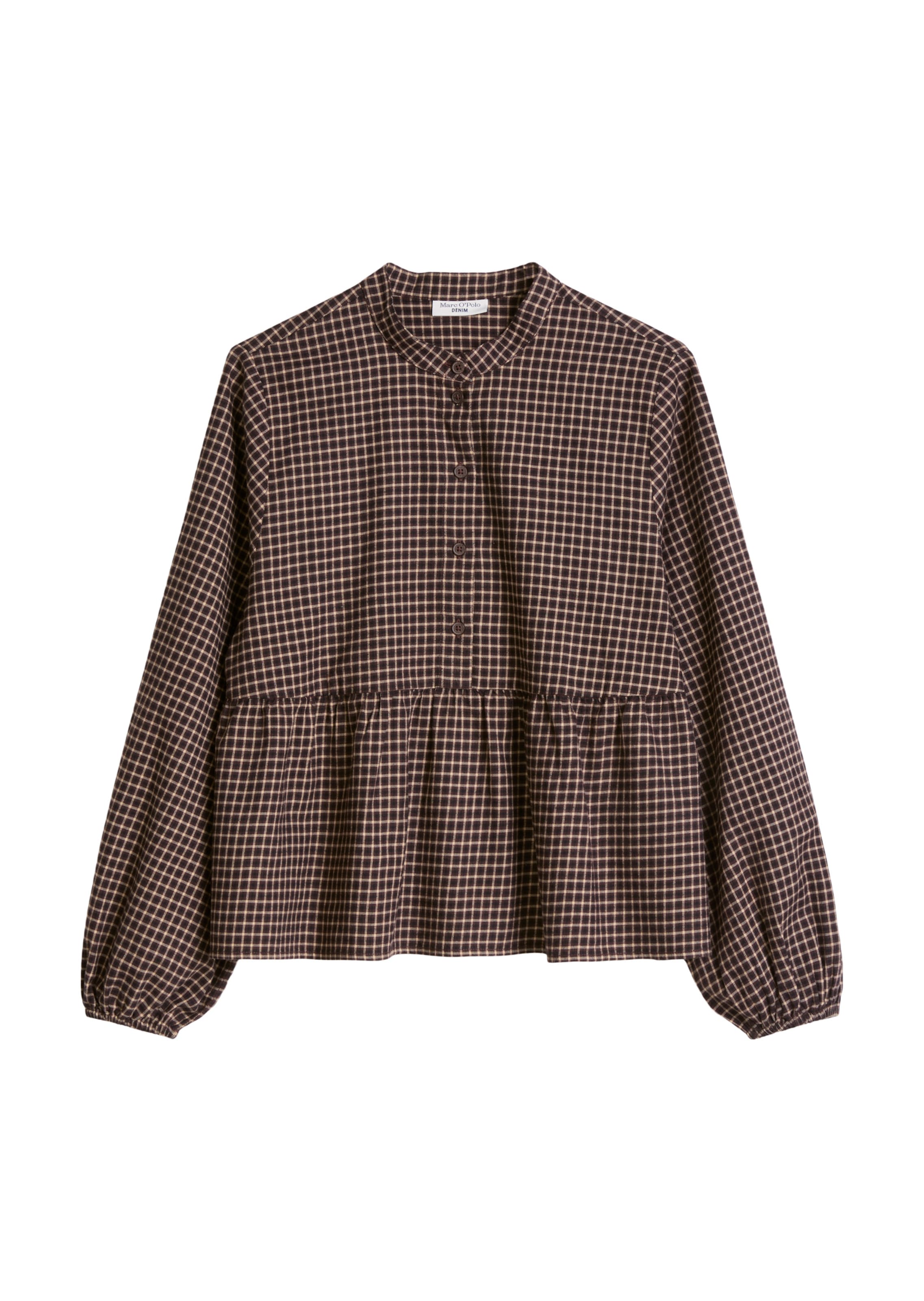 Marc O'Polo DENIM Blouse in S in Light beige / Dark brown, Item view