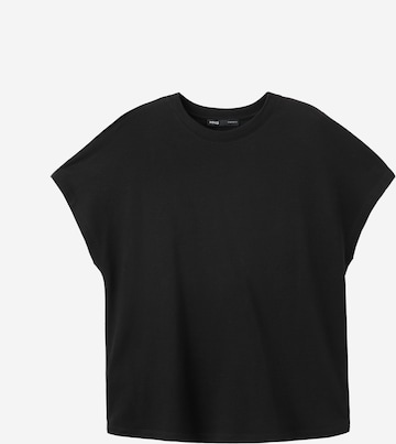 MANGO Majica 'SEVILLA' | črna barva: sprednja stran