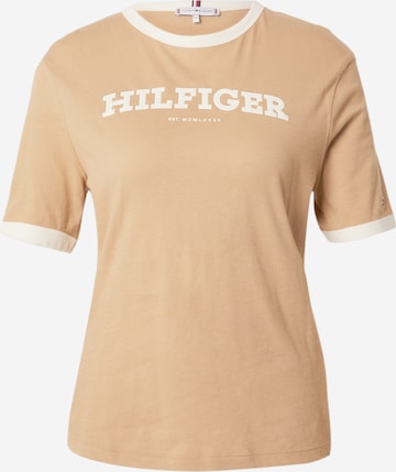 TOMMY HILFIGER Shirts i beige: forside