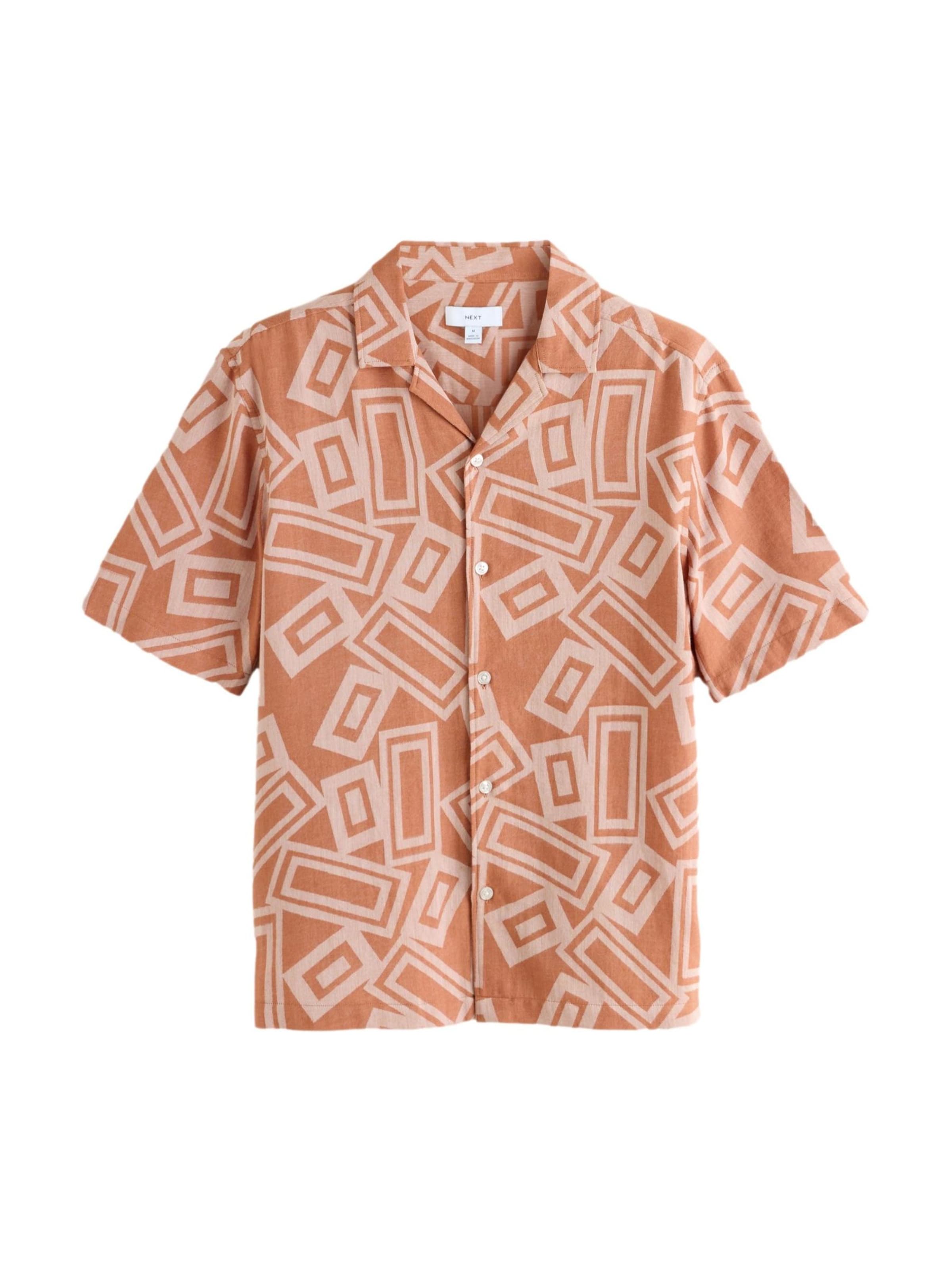 Next - Ajuste regular Camisa en naranja: frente