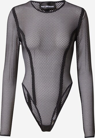 Han Kjøbenhavn Shirt Bodysuit in Black: front