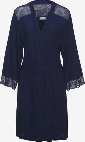 LASCANA Dressing Gown in Blue: front