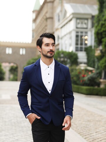 YOUTHUP Slim fit Suit Jacket 'Rein' in Blue: front