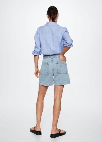 MANGO Regular Shorts 'Ares' in Blau