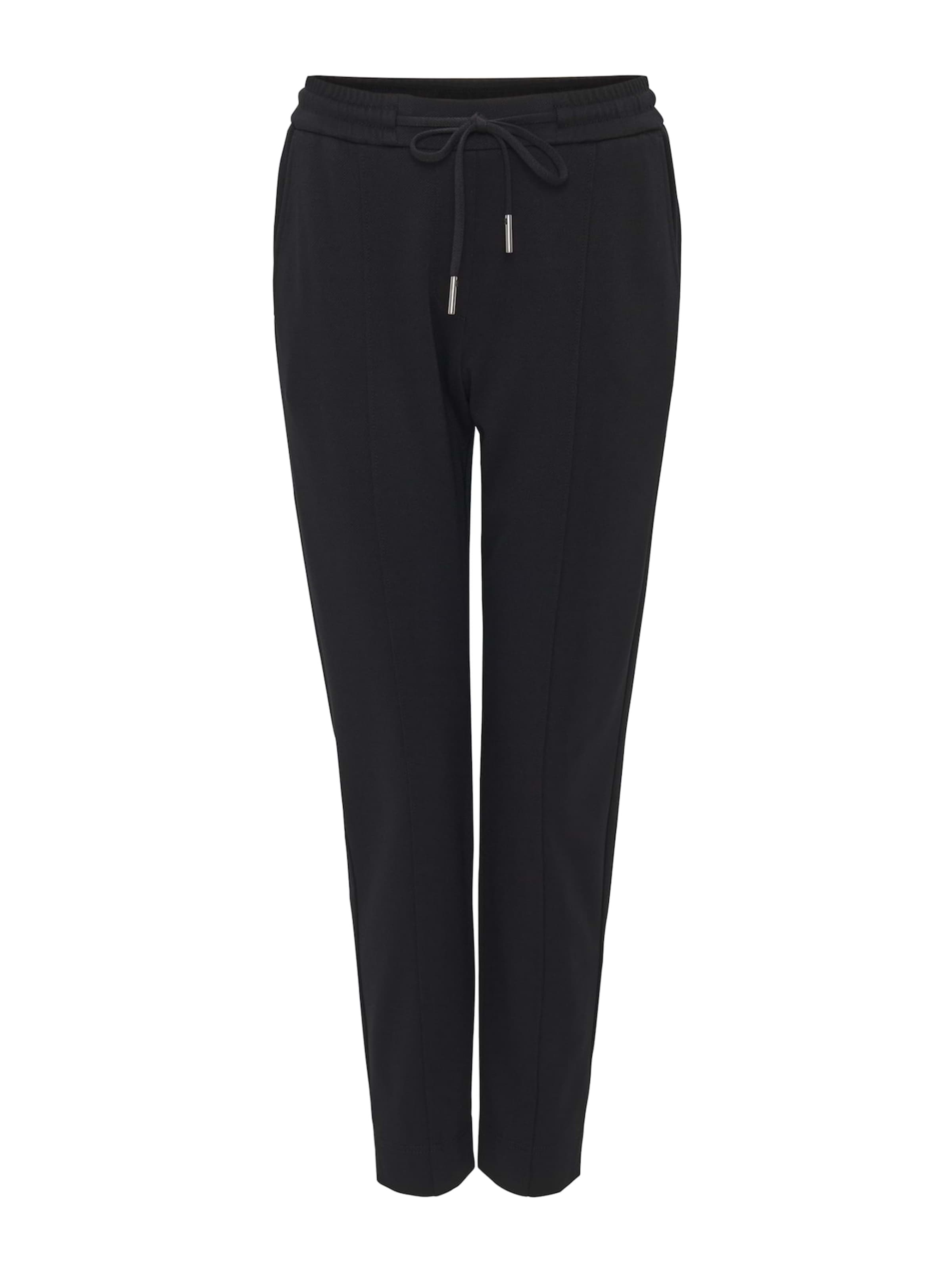 OPUS Regular Trousers 'Elopa' in Black: front