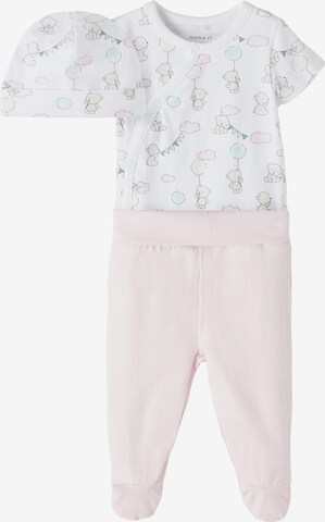 Ensemble de linge 'Patti' NAME IT en rose : devant