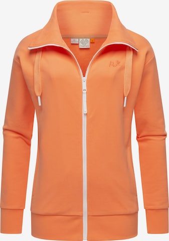Ragwear Zip-Up Hoodie 'Shocky' in Orange: front