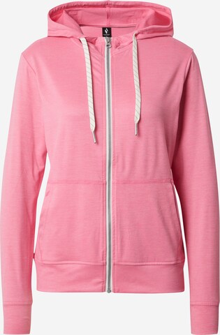 SKECHERS Sportief sweatvest 'GODRI SWIFT' in Roze: voorkant