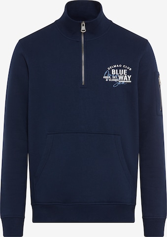 DELMAO Sweatshirt in Blau: Vorderseite