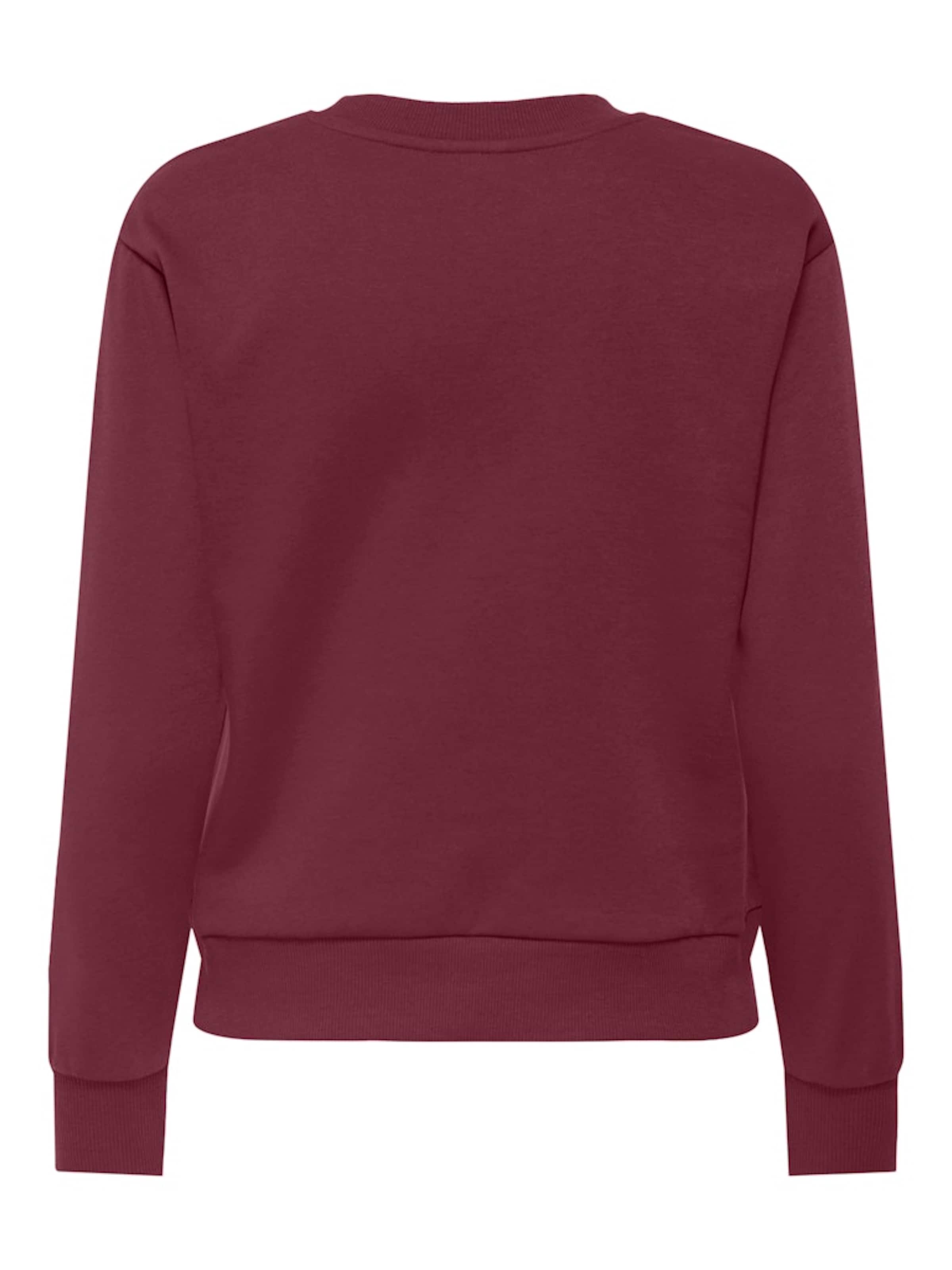 JDY Sweatshirt 'JDYParis' in Brown