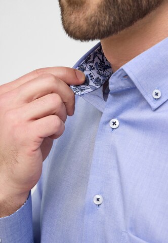 ETERNA Regular fit Button Up Shirt in Blue