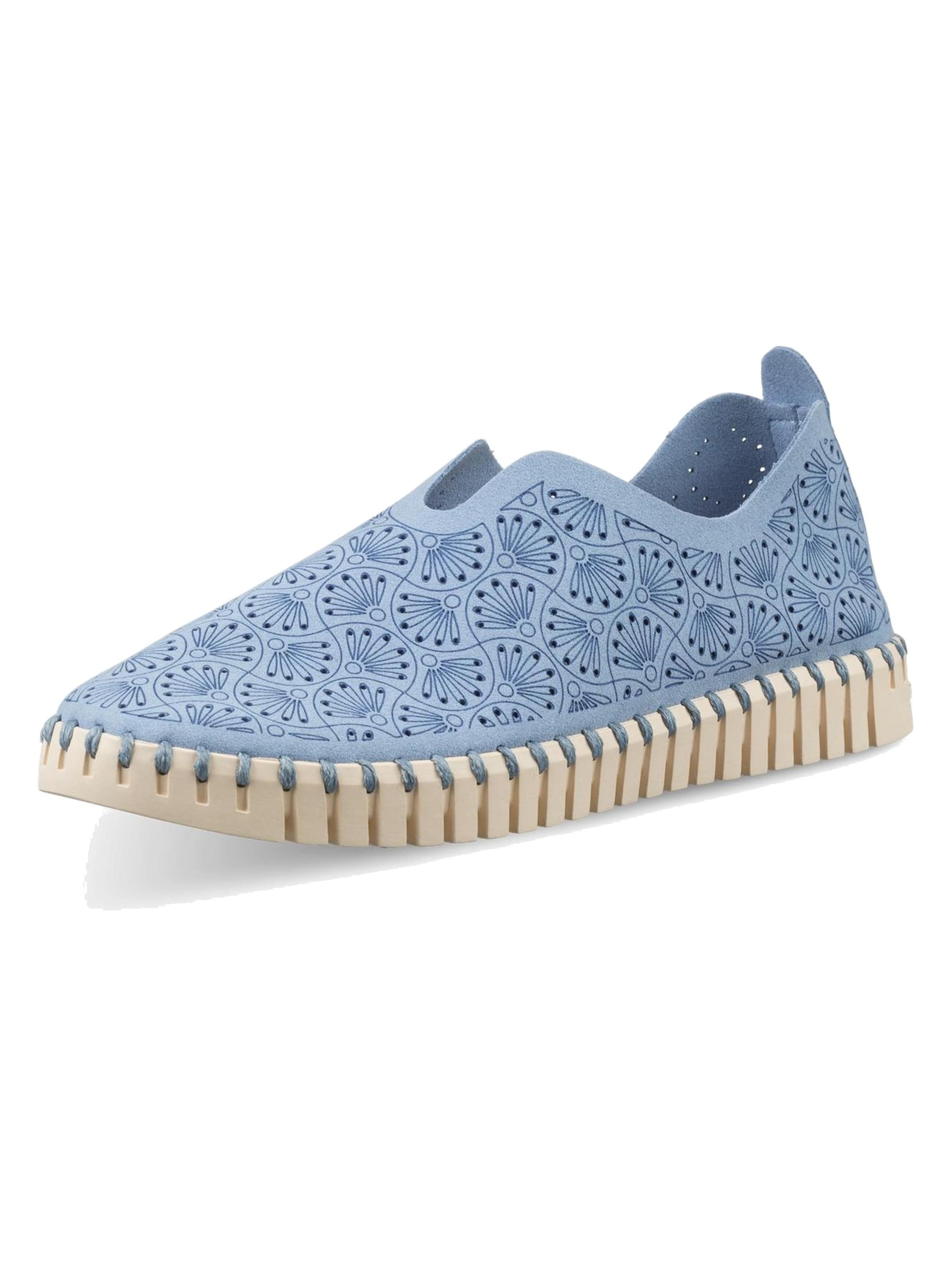 Slip on 'Tulip3485' ILSE JACOBSEN en bleu : devant