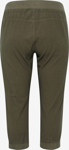 KAFFE CURVE Tapered Trousers 'Nana ' in Green