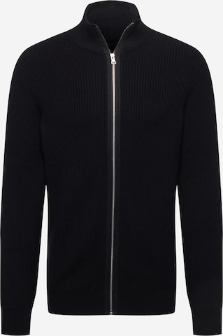 INDICODE JEANS Knit Cardigan 'Dodson' in Black: front