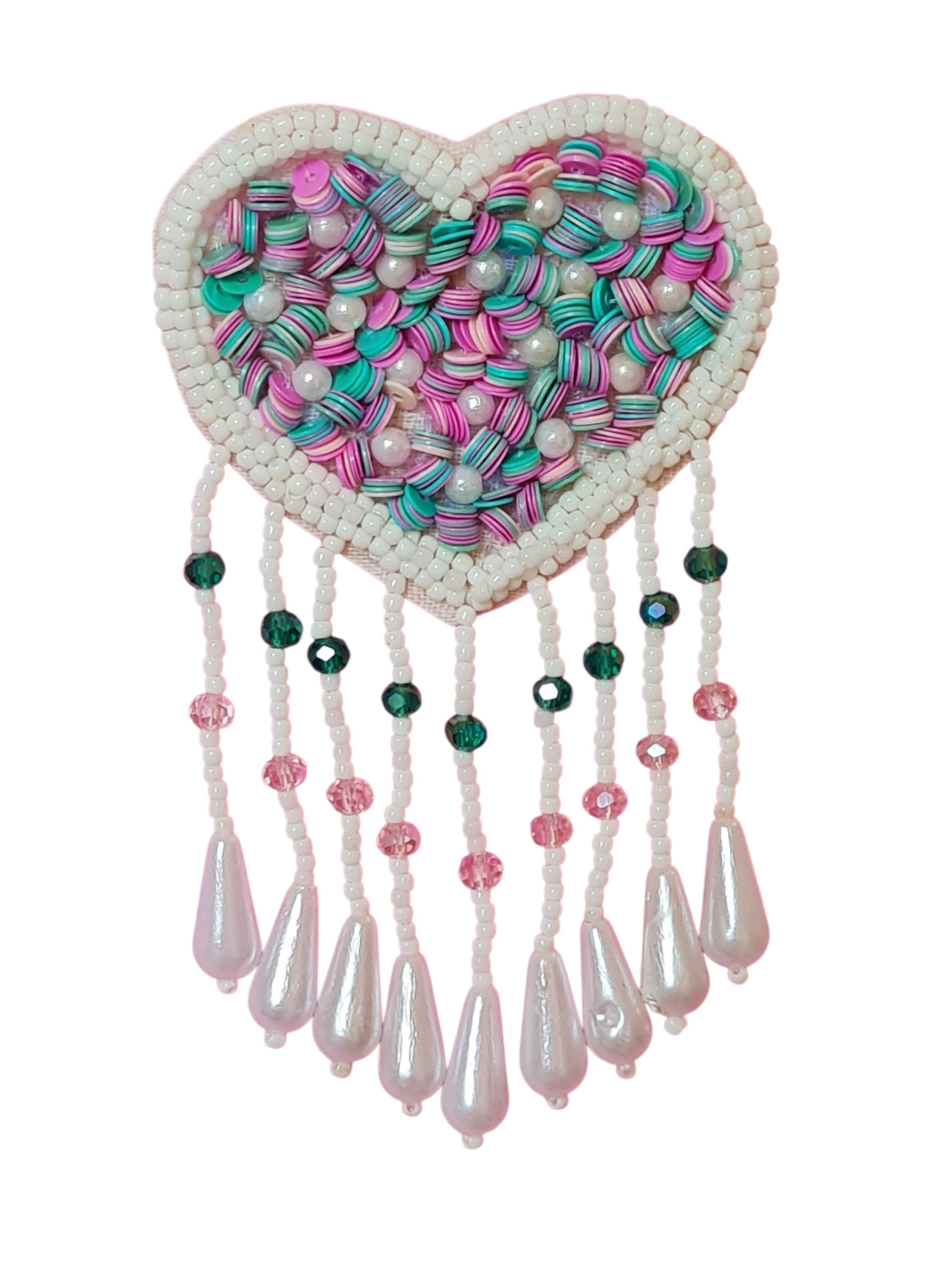 PfauGermany Earrings 'Heart Beat' in White