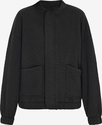 Veste mi-saison swirly en noir : devant