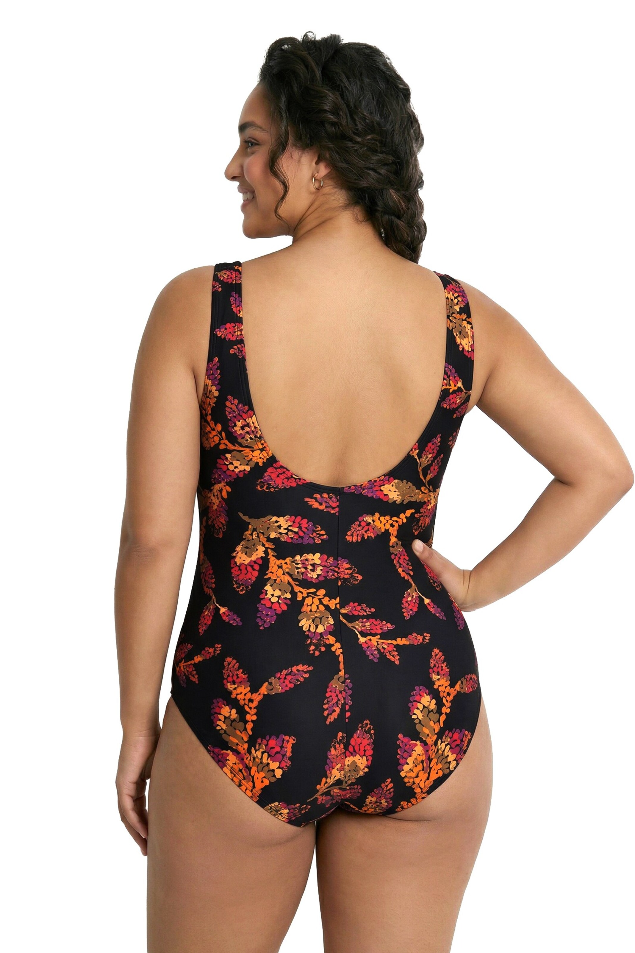 Ulla Popken Classic Swimsuit in Black
