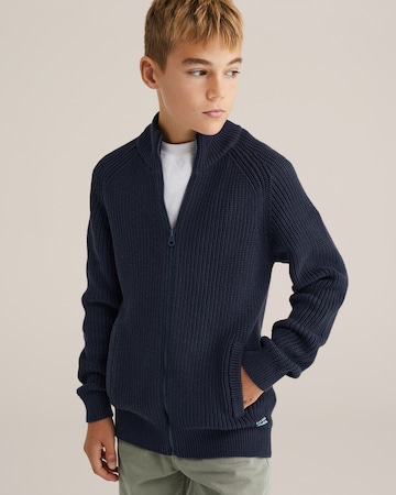Cardigan WE Fashion en bleu : devant