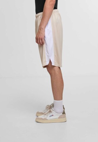 DEF Loosefit Παντελόνι ' DEF STRIPES Short ' σε μπεζ