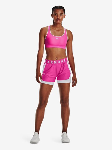 UNDER ARMOUR Regular Sporthose 'Play Up 2-in-1' in Pink