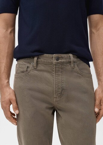 MANGO MAN Tapered Jeans 'Ben' in Grau