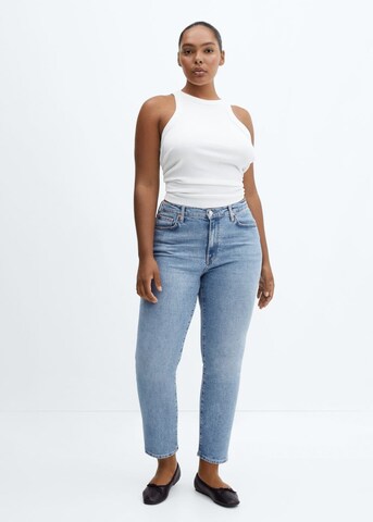 MANGO regular Jeans 'claudia' i blå