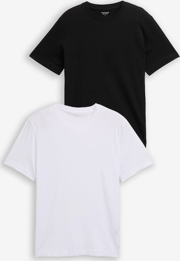 TOM TAILOR Paita värissä musta / valkoinen, Tuotenäkymä