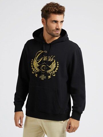 GUESS - Sweatshirt em preto: frente