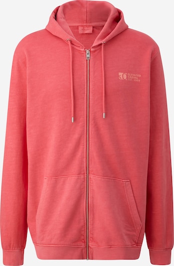 s.Oliver Men Tall Sizes Zip-Up Hoodie in Melon, Item view
