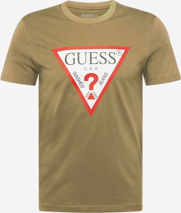 GUESS - Camisa em verde: frente