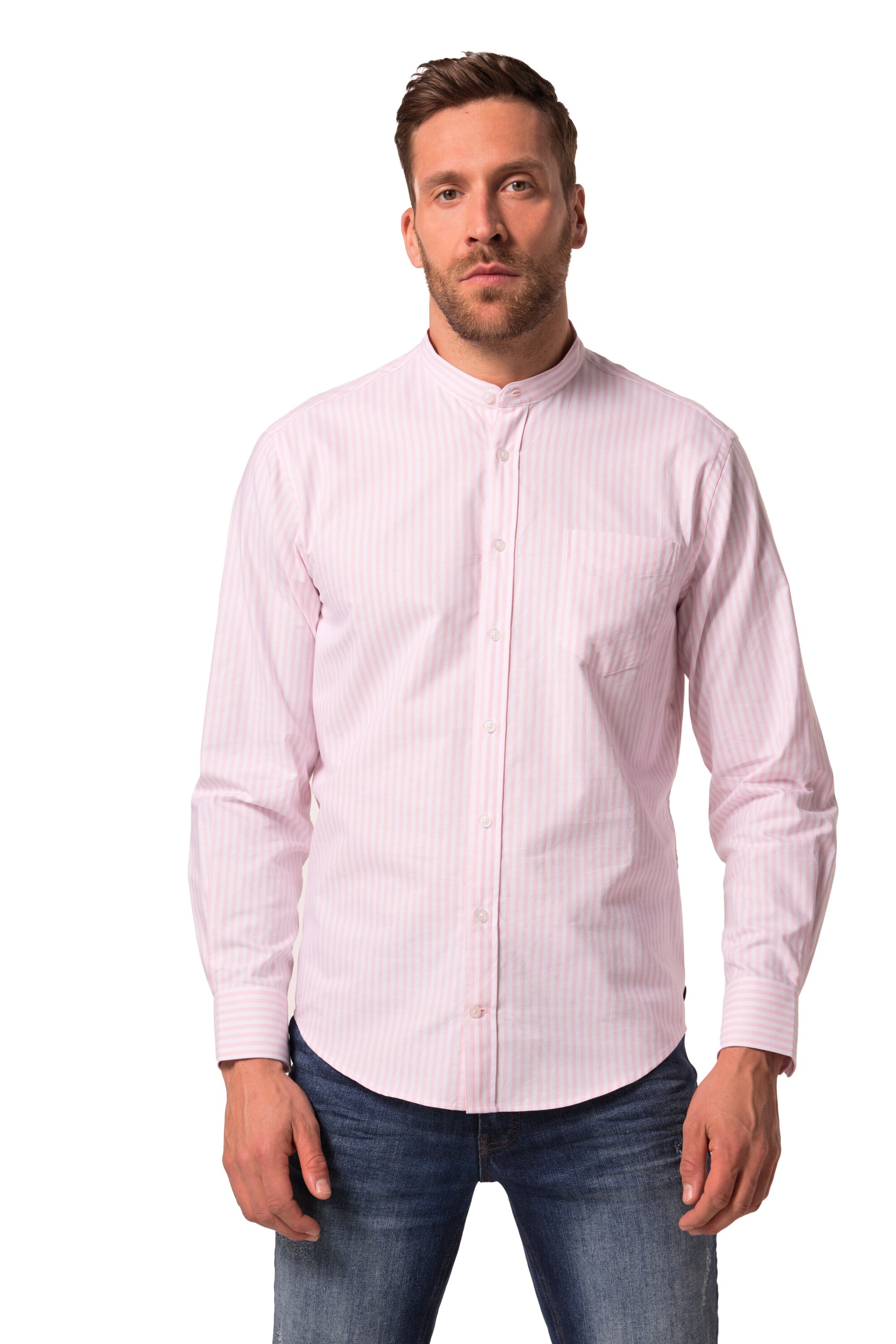 JP1880 Regular fit Overhemd in Roze: voorkant