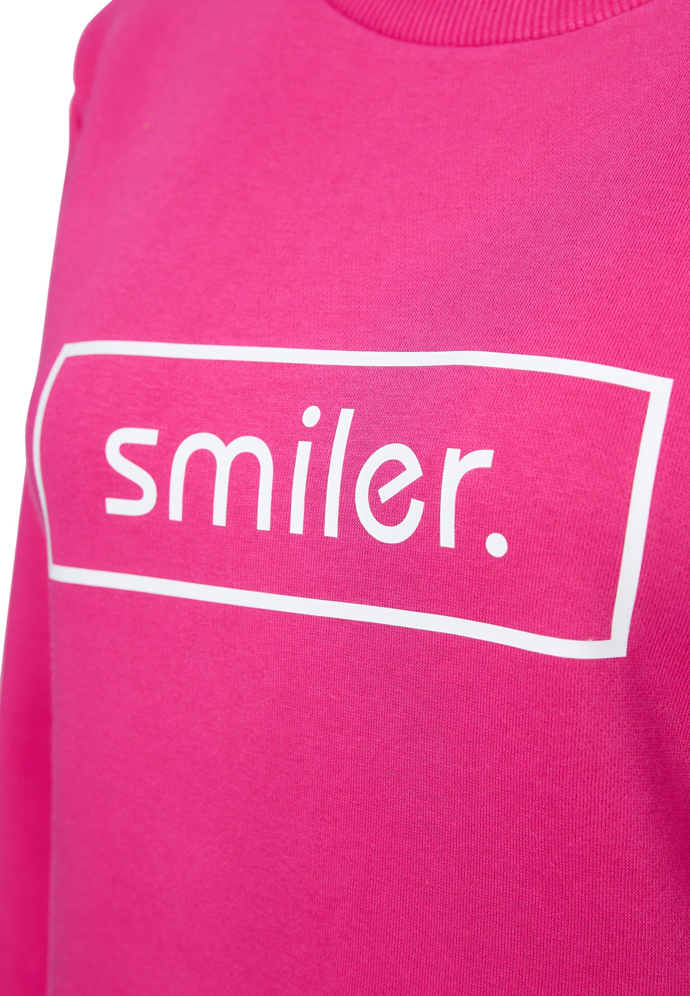 smiler. Sweatshirt 'Cuddle' in Roze