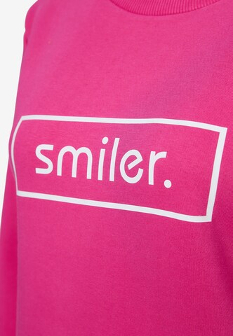 Sweat-shirt 'Cuddle' smiler. en rose