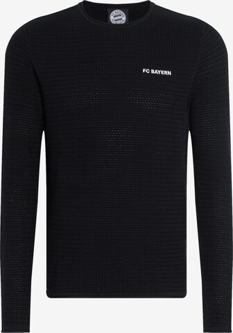 FC BAYERN MÜNCHEN Athletic Sweater 'Classic' in Black: front