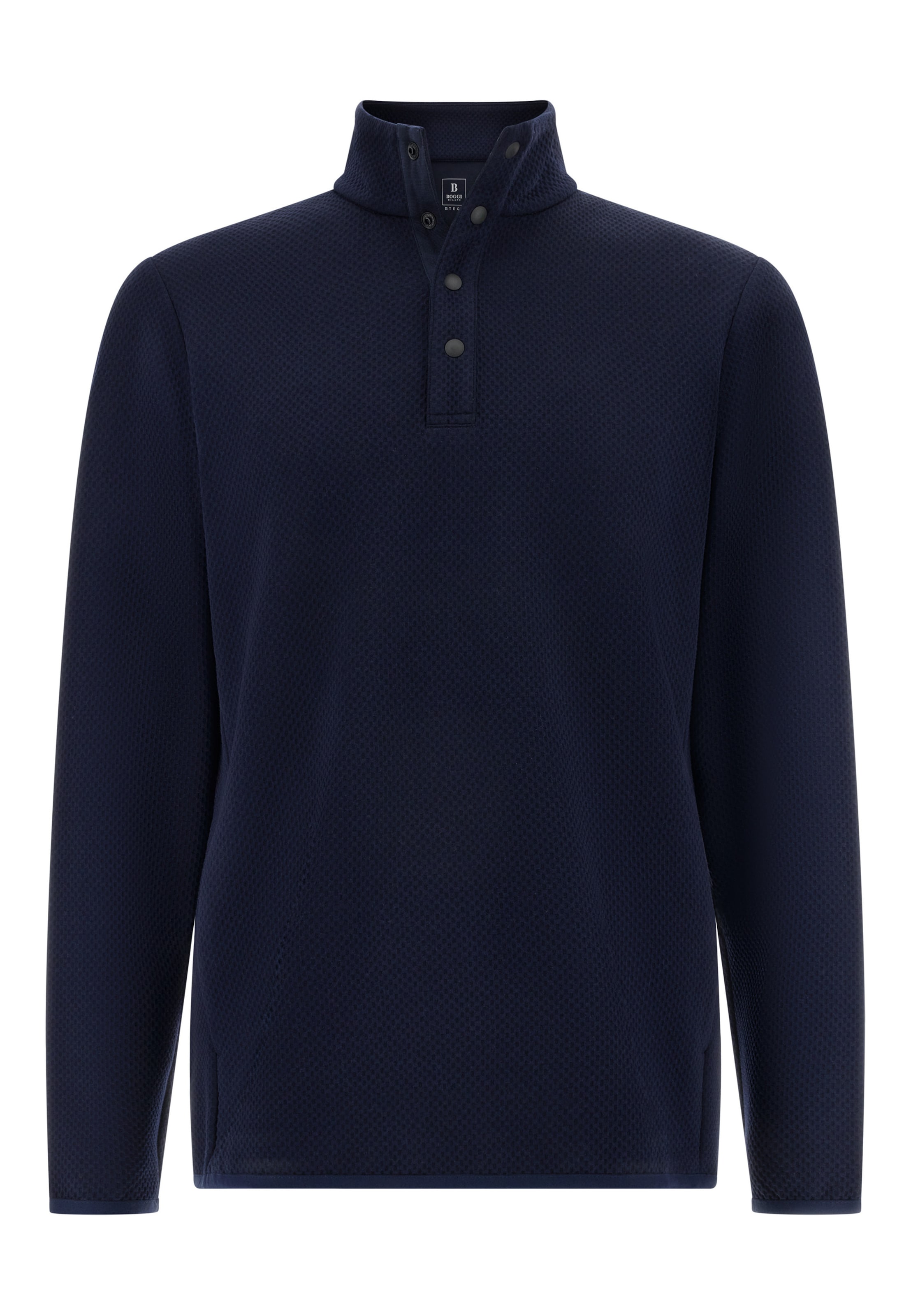 mėlyna Boggi Milano Megztinis be užsegimo: priekis