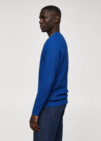 MANGO MAN Pullover 'antigua' in Blau