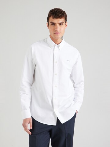 NN07 Regular fit Skjorta 'Colby' i vit: framsida