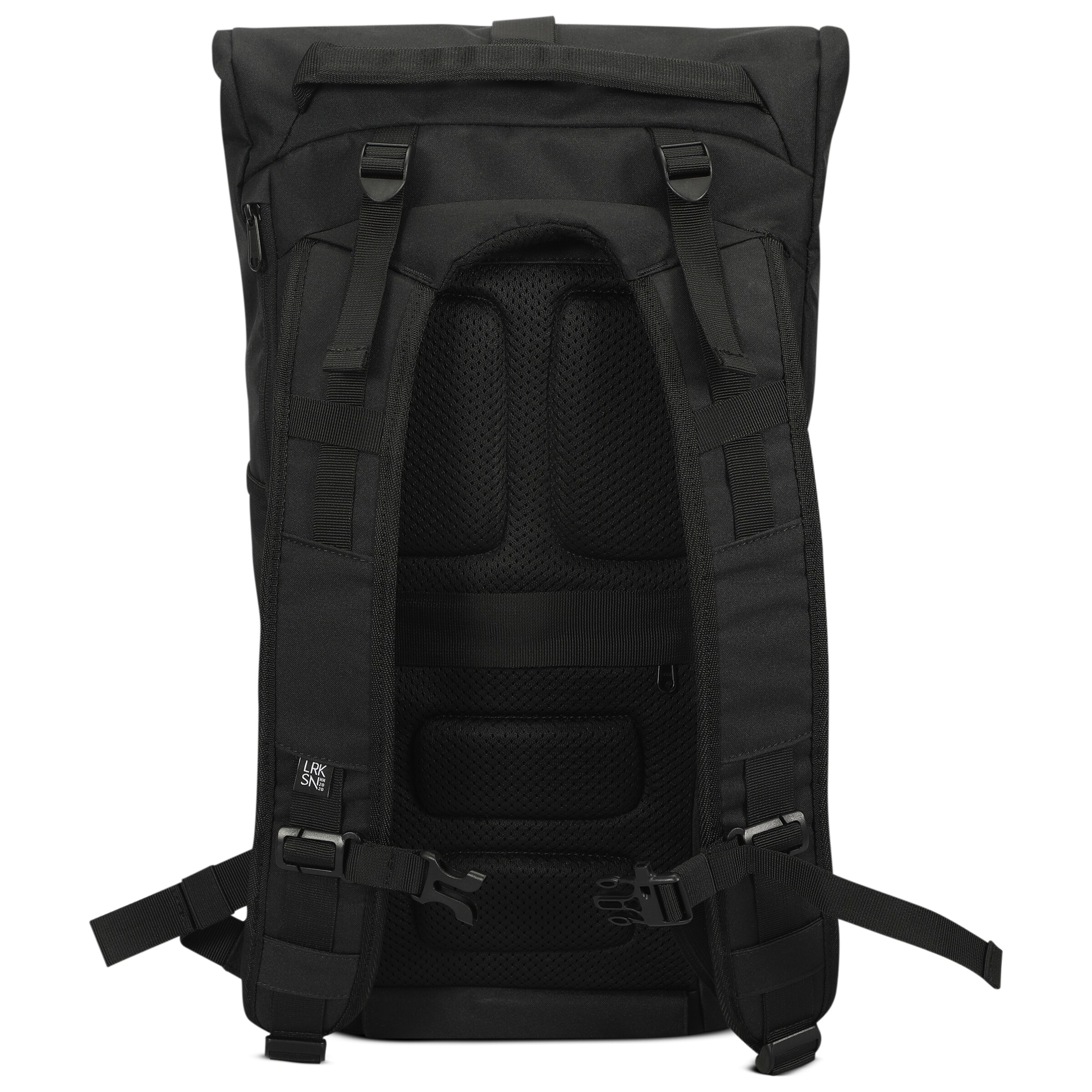 LARKSON Wanderrucksack  'Arvid' in Schwarz: Rückseite