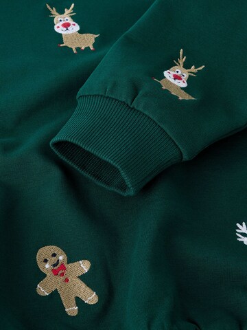 NAME IT - Sudadera 'NKMKringle' en verde