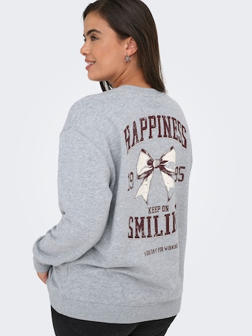 ONLY Carmakoma Sweatshirt 'CARIggy' i grå: forside