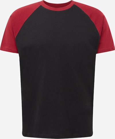 burgundi vörös / fekete Urban Classics Póló, Termék nézet
