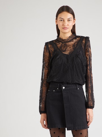 Camicia da donna di NÜMPH in nero: frontale