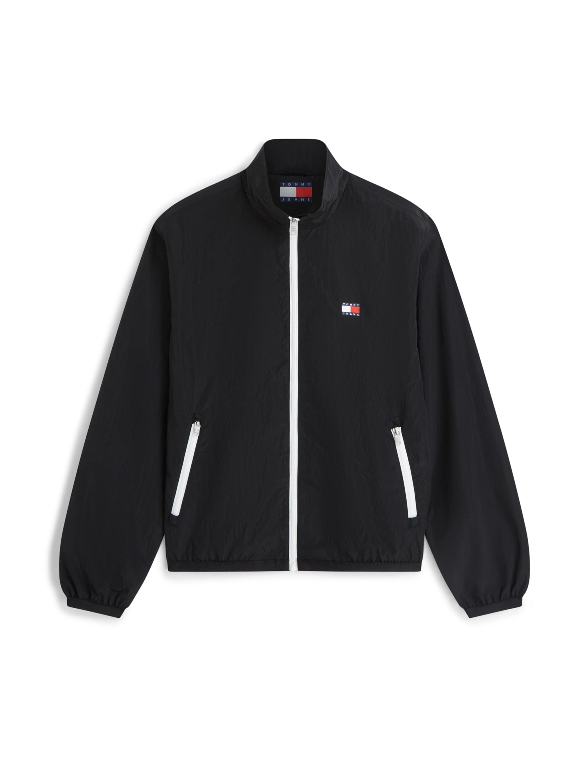 Tommy Jeans Välikausitakki 'ESSENTIAL' värissä musta: etupuoli